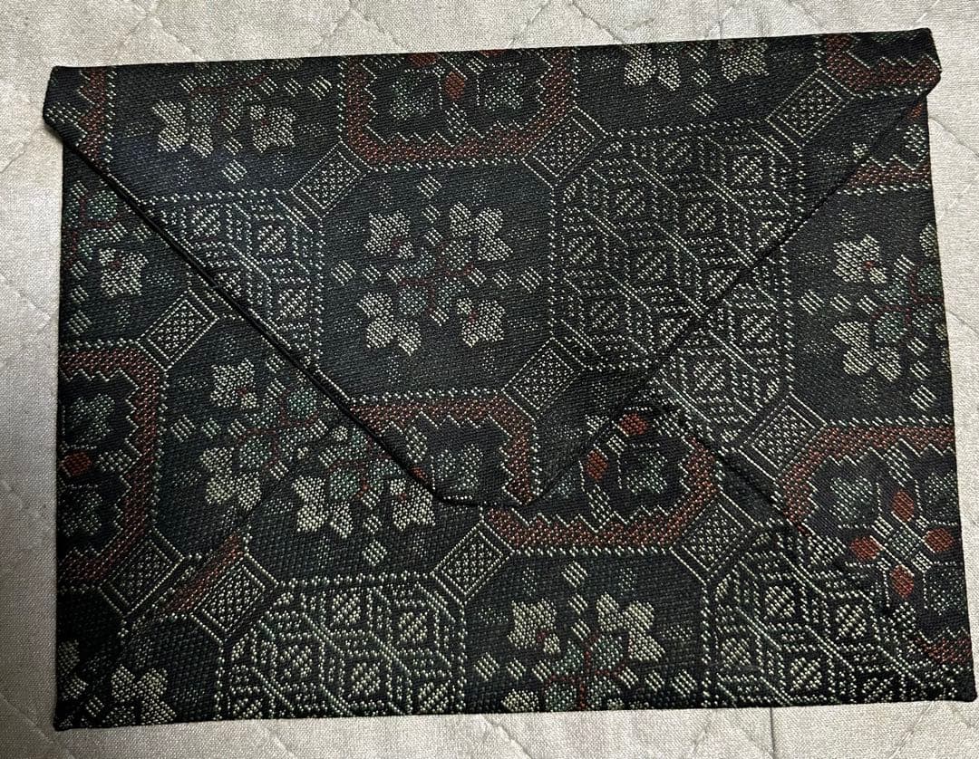 御朱印帳カバー 数寄屋袋　新品紬生地の写真2枚目