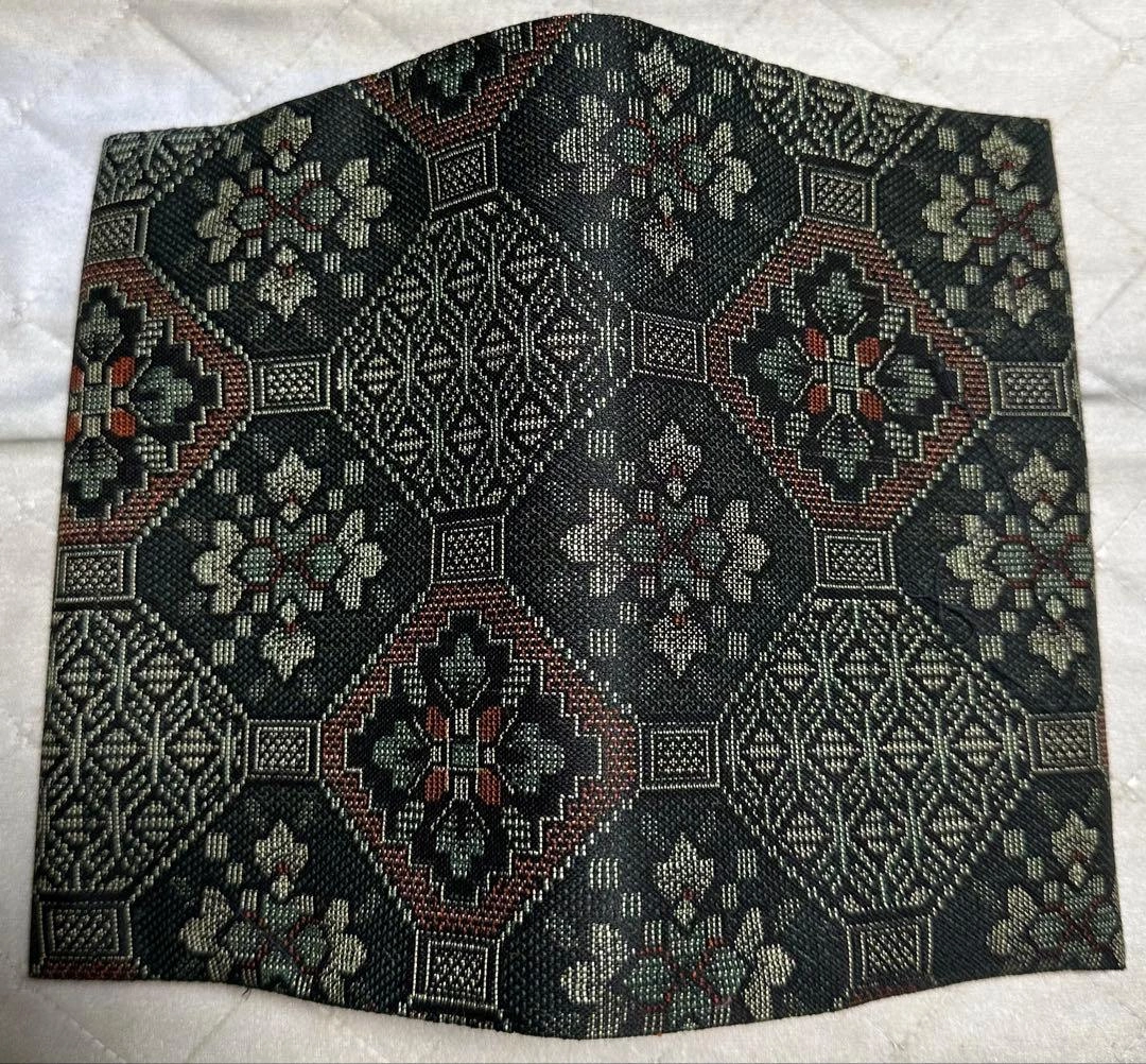御朱印帳or 文庫本カバー 紬生地 新品