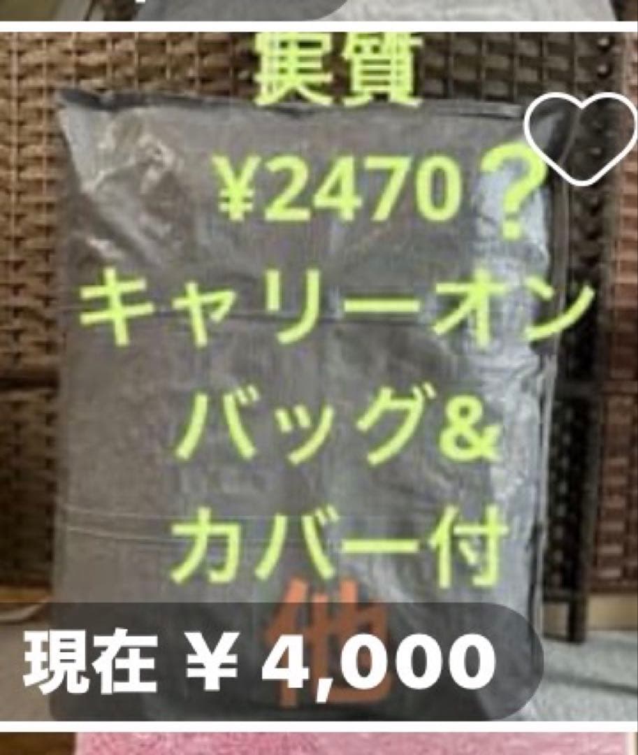 新品 キャリーカバー&取手用バッグの写真6枚目
