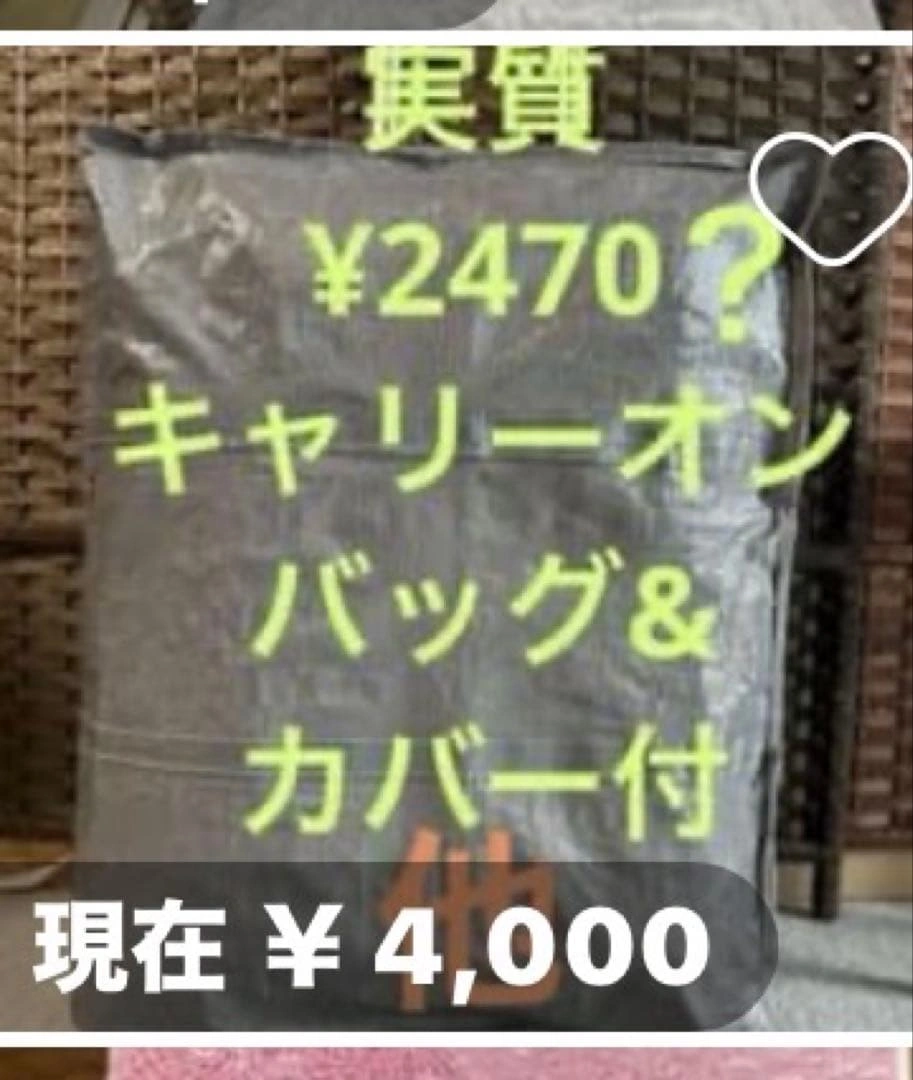 新品 キャリーカバー&取手用バッグの写真6枚目