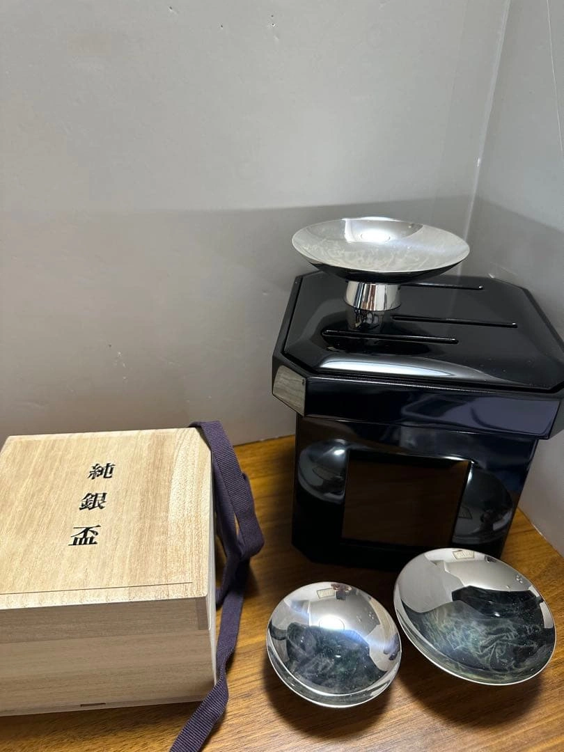 新品 純銀盃 3点セットの写真4枚目
