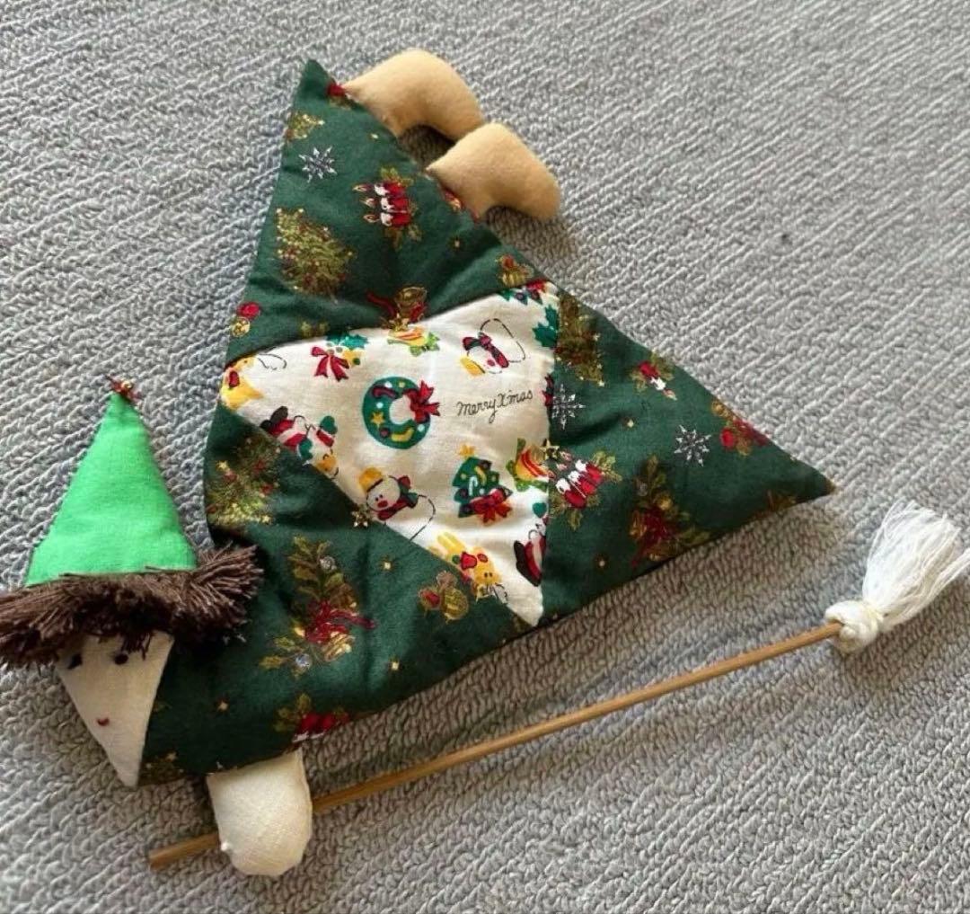 美品　ハロウィン飾り　クリスマス飾りにも　ハンドメイド 布製 魔女or妖精