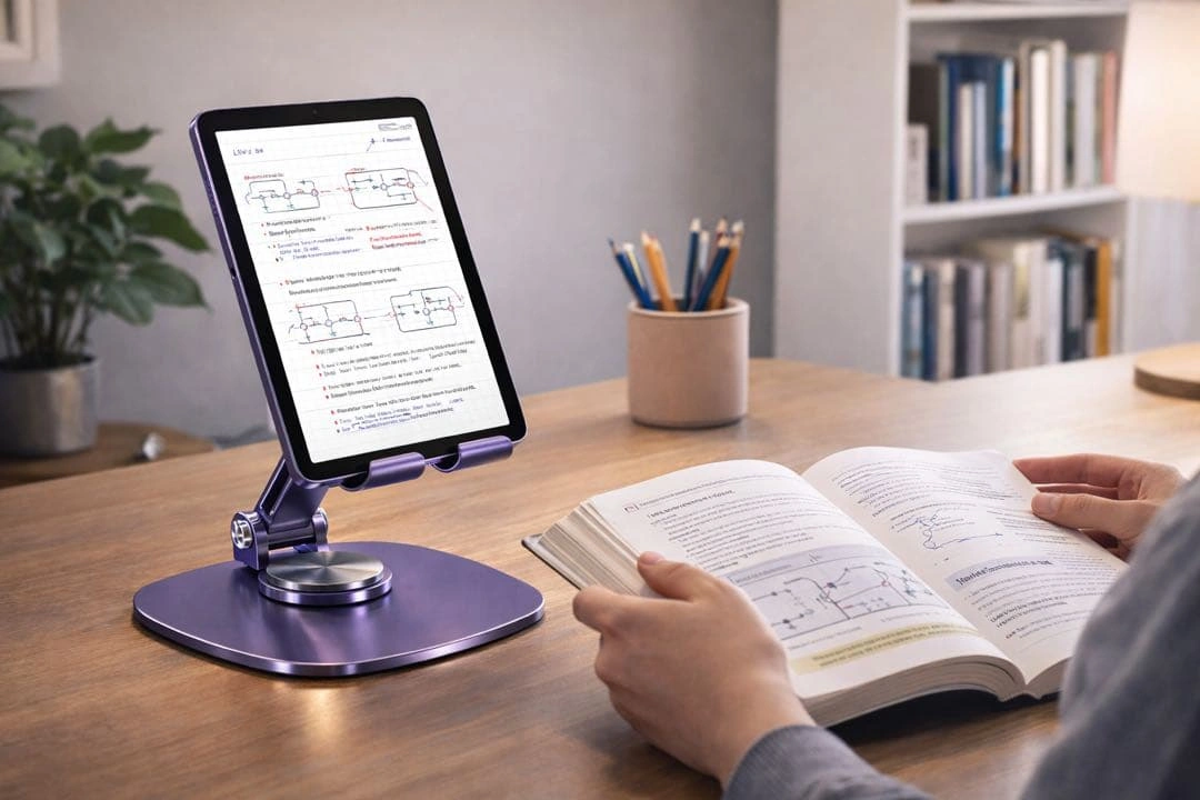 スマホスタンド タブレットスタンド iPadスタンド 自由調整 折りたたみの写真5枚目
