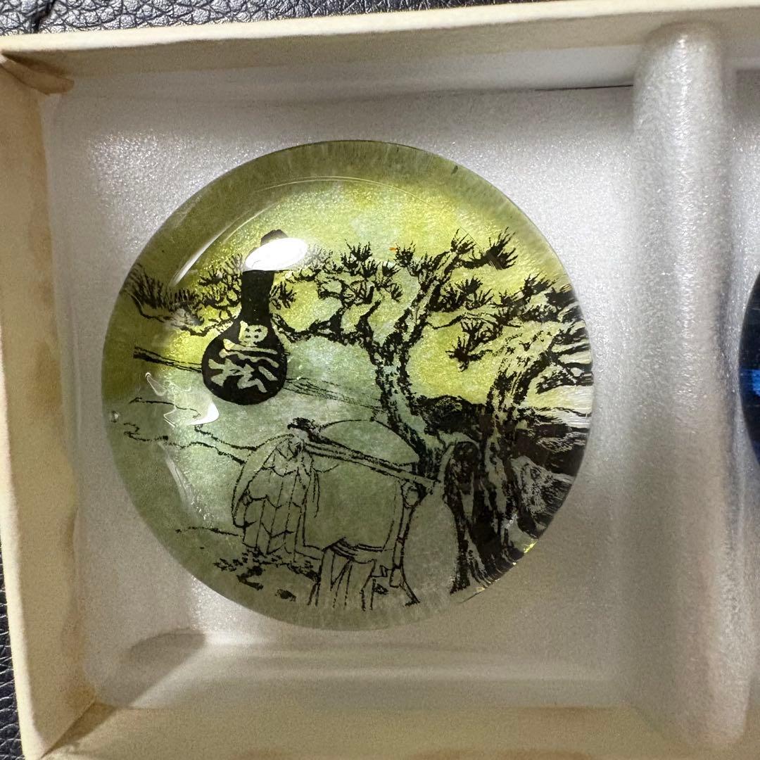 【未使用】野口硝子 限定品 フュージョンファクトリー 浮世絵ガラス 箸置き 藤沢の写真2枚目