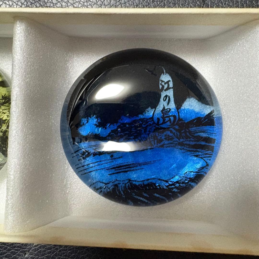 【未使用】野口硝子 限定品 フュージョンファクトリー 浮世絵ガラス 箸置き 藤沢の写真3枚目