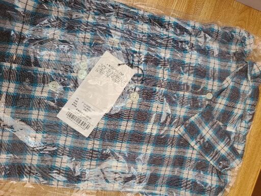 MOUSSY　青チェックシャツ