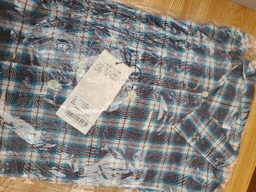 MOUSSY 青チェックシャツ