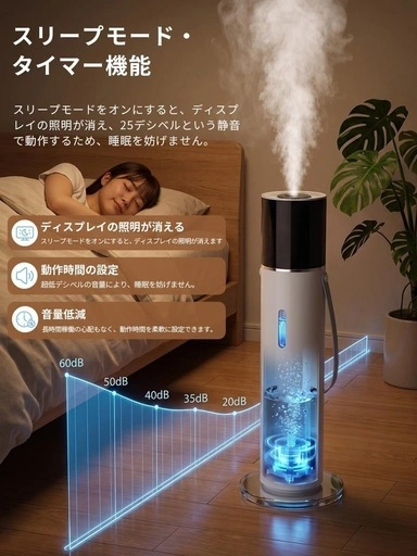 新品 加湿器 大容量 13L ハイブリッド式 アロマ対応 HX-05の写真5枚目