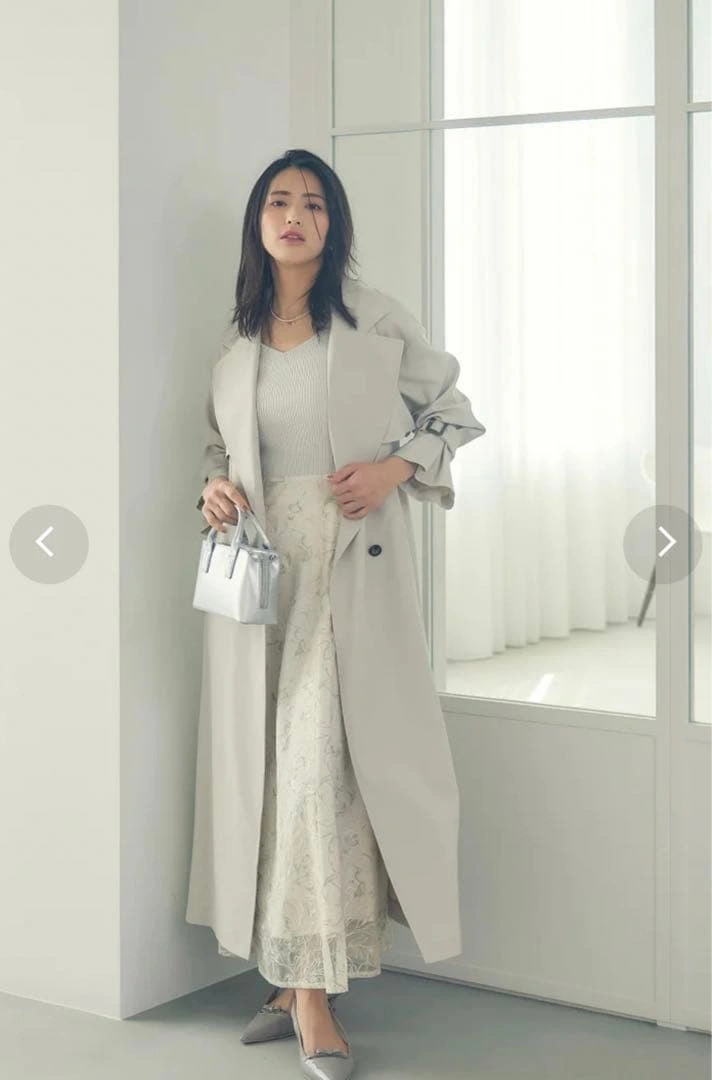 新品 PROPORTION BODY DRESSING ベーシックロングトレンチの写真2枚目