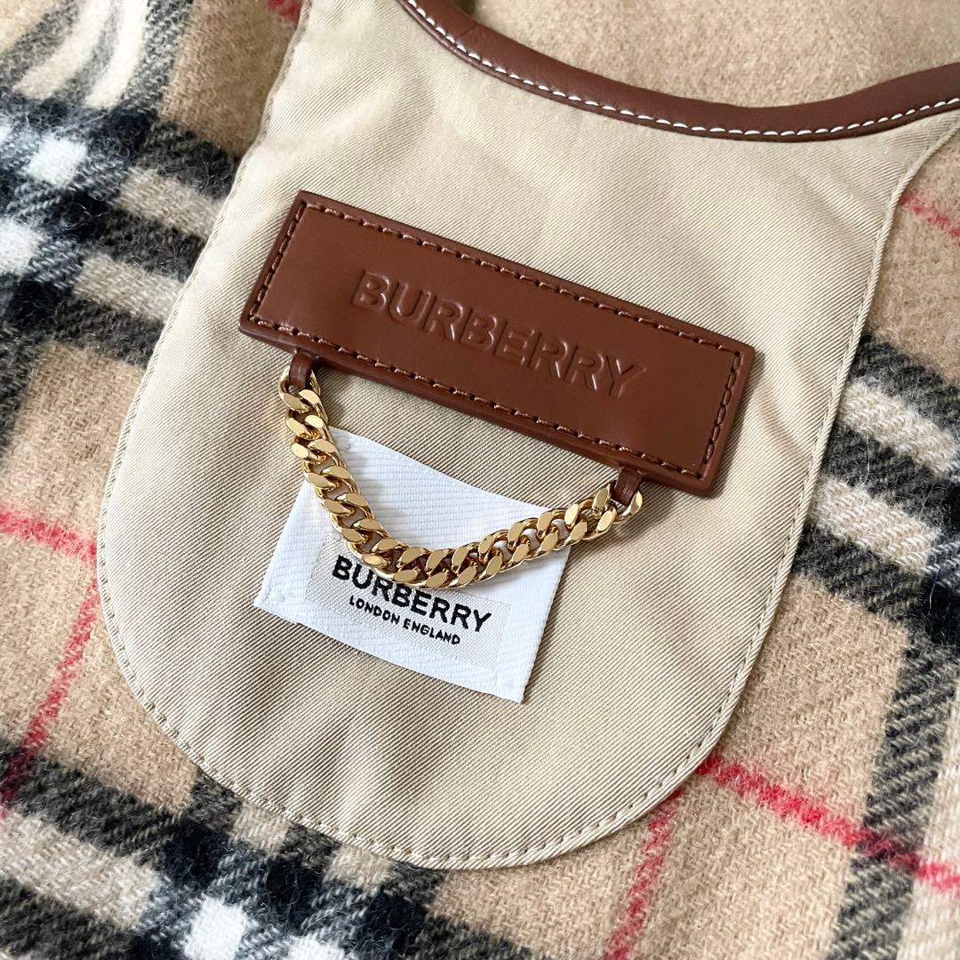 Burberry チェック ノバチェック ウールケープ 英国風 クラシカルの写真8枚目