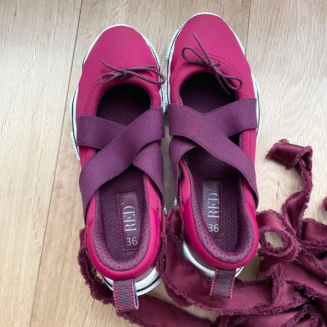 RED VALENTINO レッドヴァレンティノ リボンスニーカー 36の写真2枚目