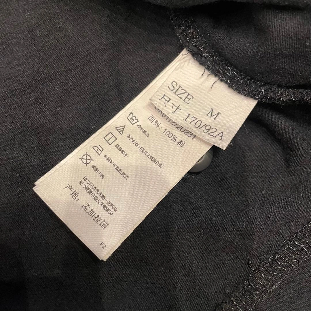 Dickies ブラック 長袖 ポロシャツ Mの写真4枚目