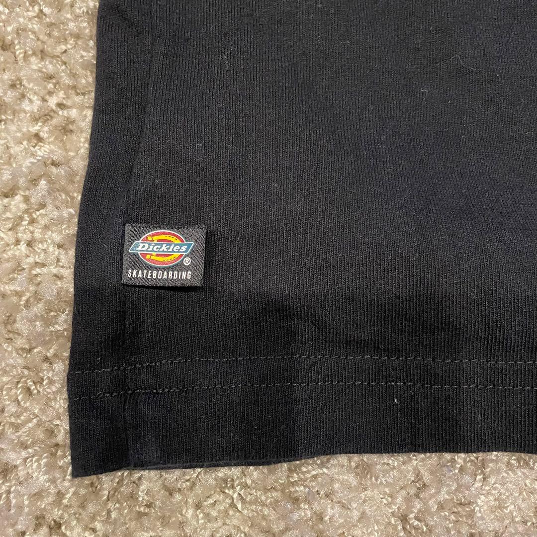 Dickies ブラック 長袖 ポロシャツ Mの写真6枚目