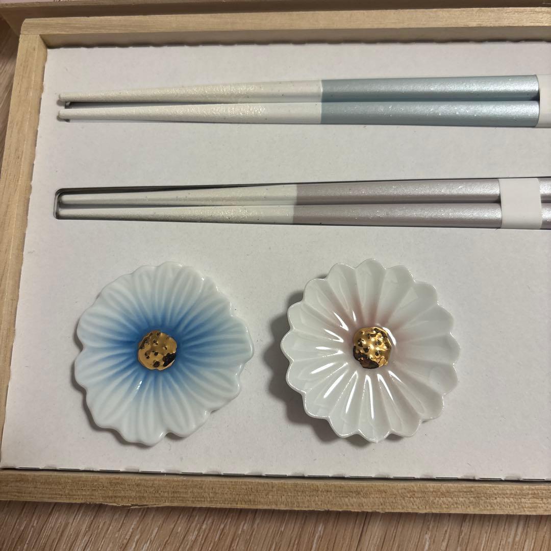 新品未使用 Francfranc ギフト ペア箸&箸置きの写真2枚目