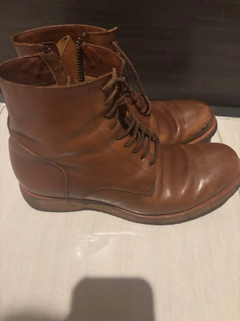 BUTTERO B4085 ブーツ 41 定価63,800円 革レザー茶ブラウンの写真4枚目