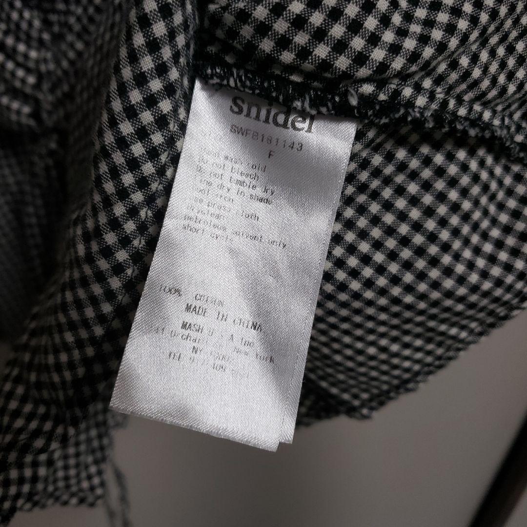 snidel ギンガムチェック ノースリーブ ブラウス 美品の写真3枚目