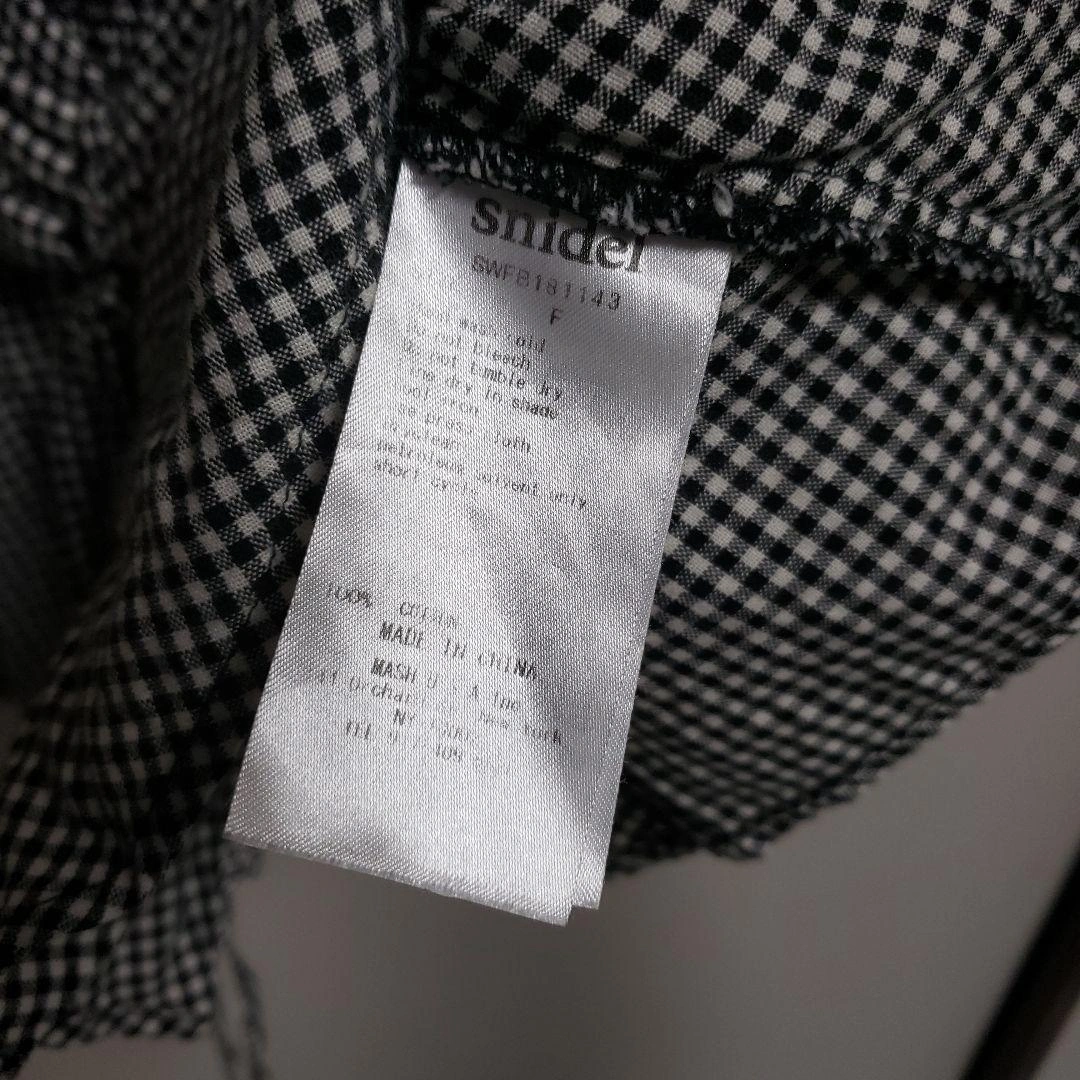 snidel ギンガムチェック ノースリーブ ブラウス 美品の写真3枚目