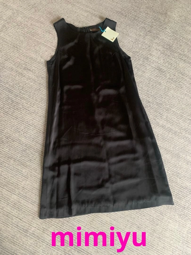 新品タグ付 mimiyu ブラック ワンピース