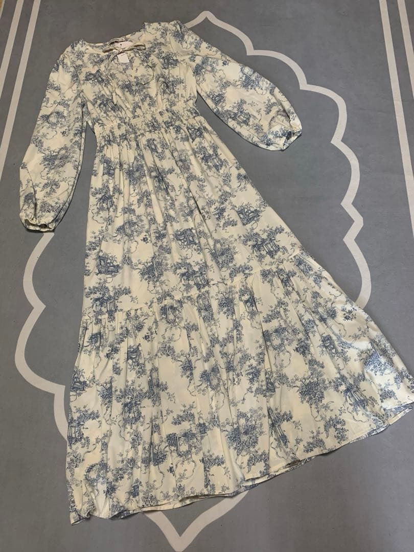 新品 トワルドジョイ 長袖 ロング丈 ワンピース