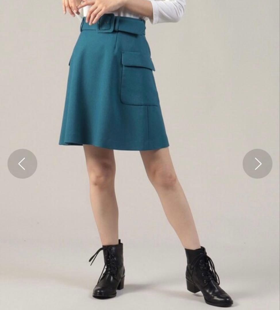 美品 To b. by agnes b. フラップポケット ミニスカート 36の写真9枚目
