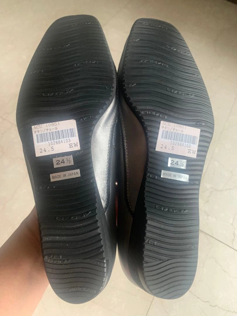 新品 銀座ヨシノヤ チタンカラー スリッポン 24.5の写真6枚目
