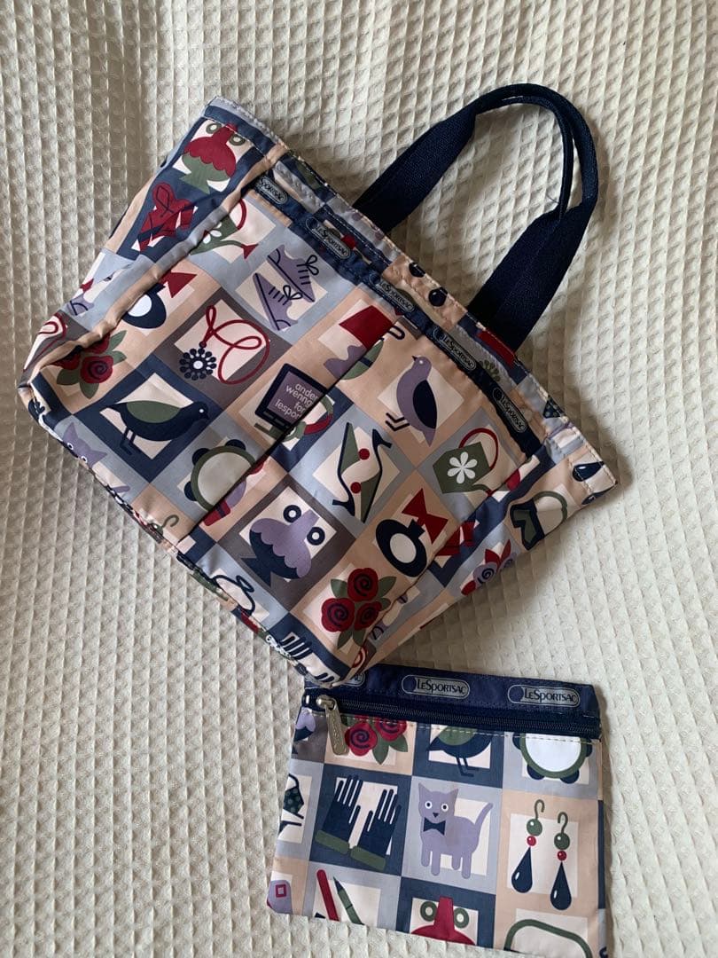 美品　LeSportsac トートバッグ ポーチ付