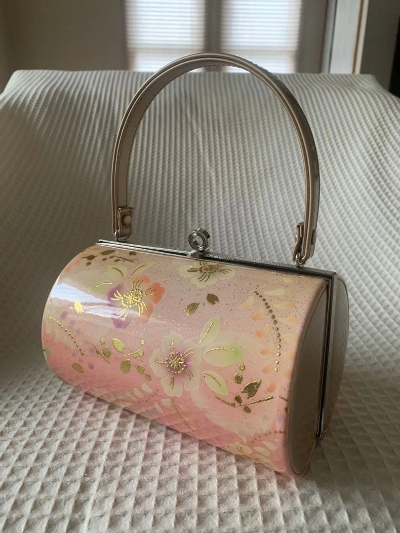 美品 花柄 和装バッグ 振袖 成人式