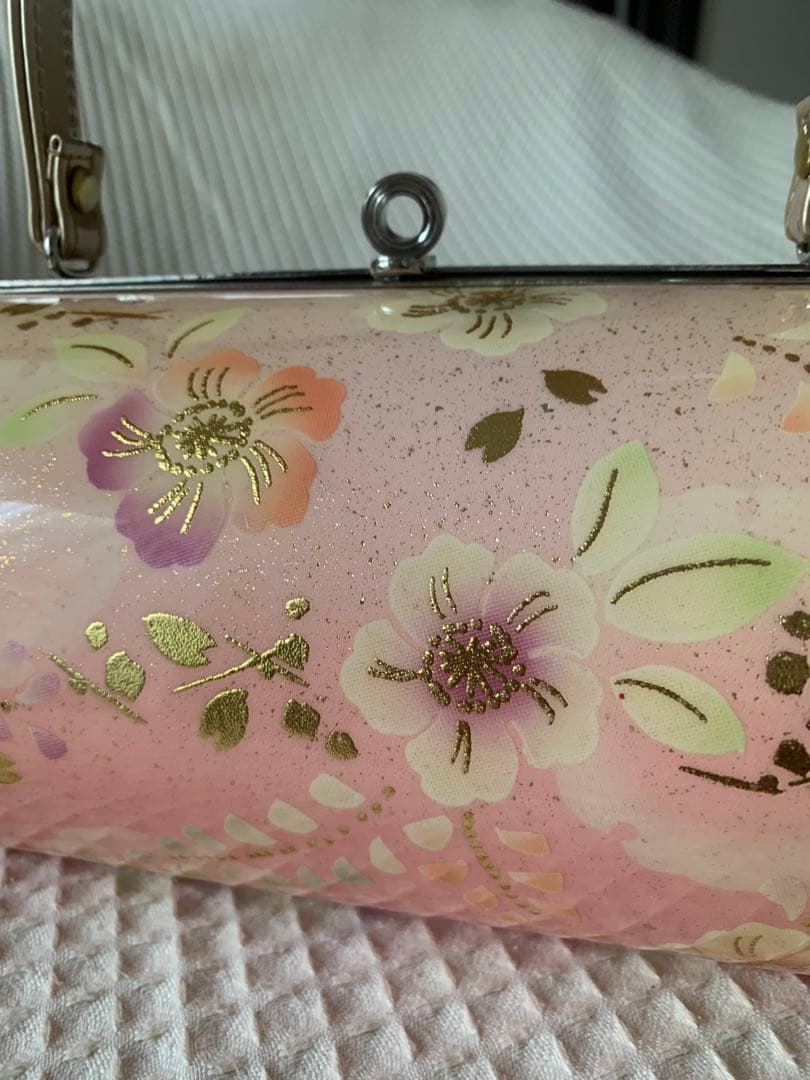 美品　花柄　和装バッグ　振袖　成人式の写真2枚目