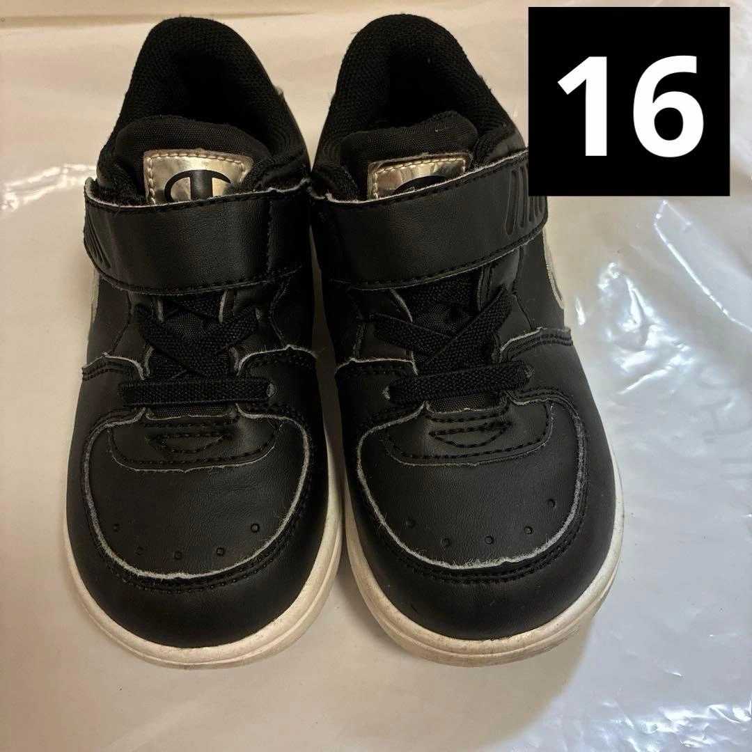 Champion キッズスニーカー ブラック チャンピン 16.0 EE