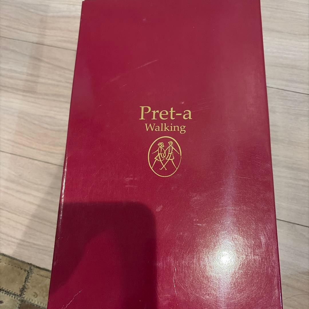 Pret-a Walking パンプス ネイビー リボン24センチの写真6枚目