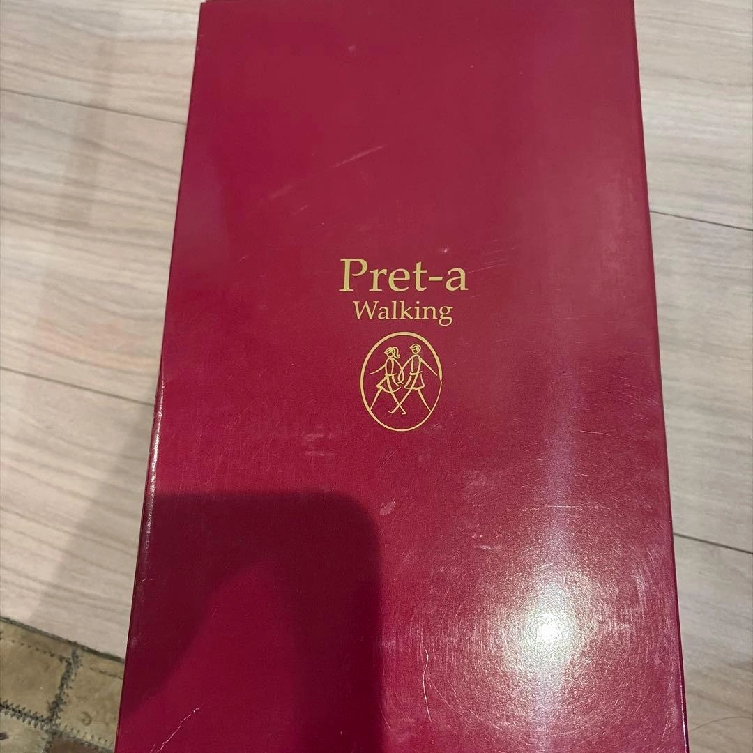 Pret-a Walking パンプス ネイビー リボン24センチの写真6枚目
