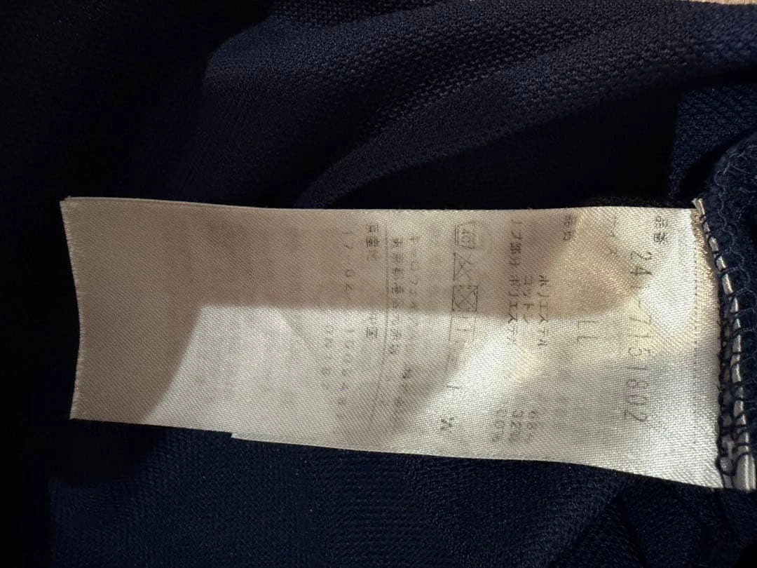 1.2度着用美品Callaway レディース ポロシャツ ネイビー LLの写真4枚目