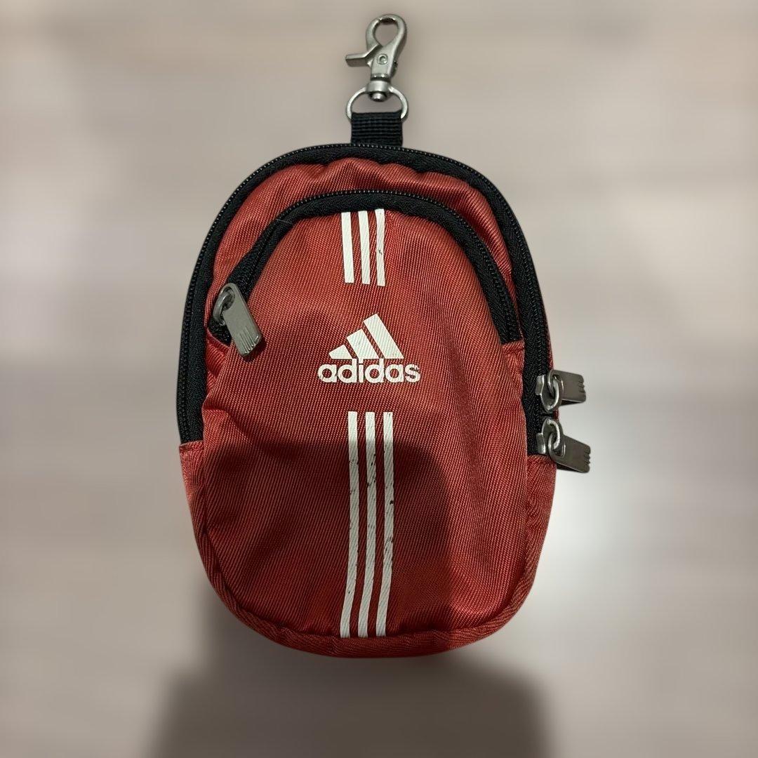 adidas ゴルフ用ポーチ レッド