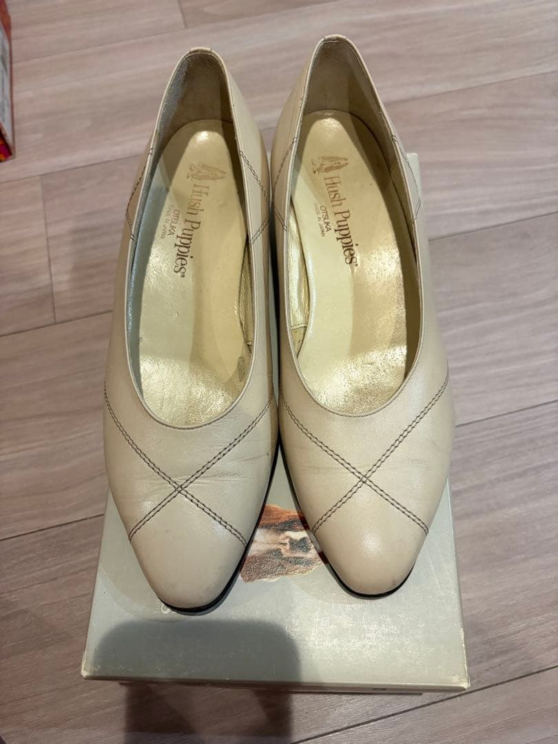 Hush Puppies パンプス ベージュ 23.5cm