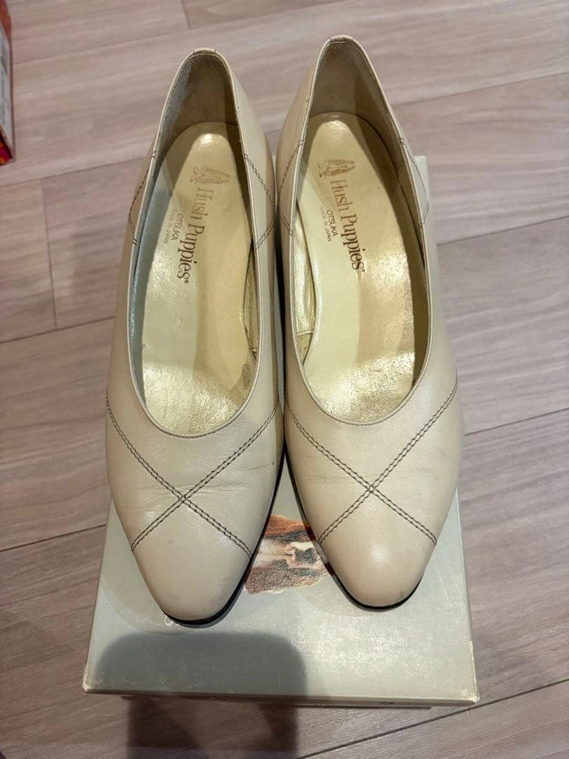 Hush Puppies パンプス ベージュ 23.5cm