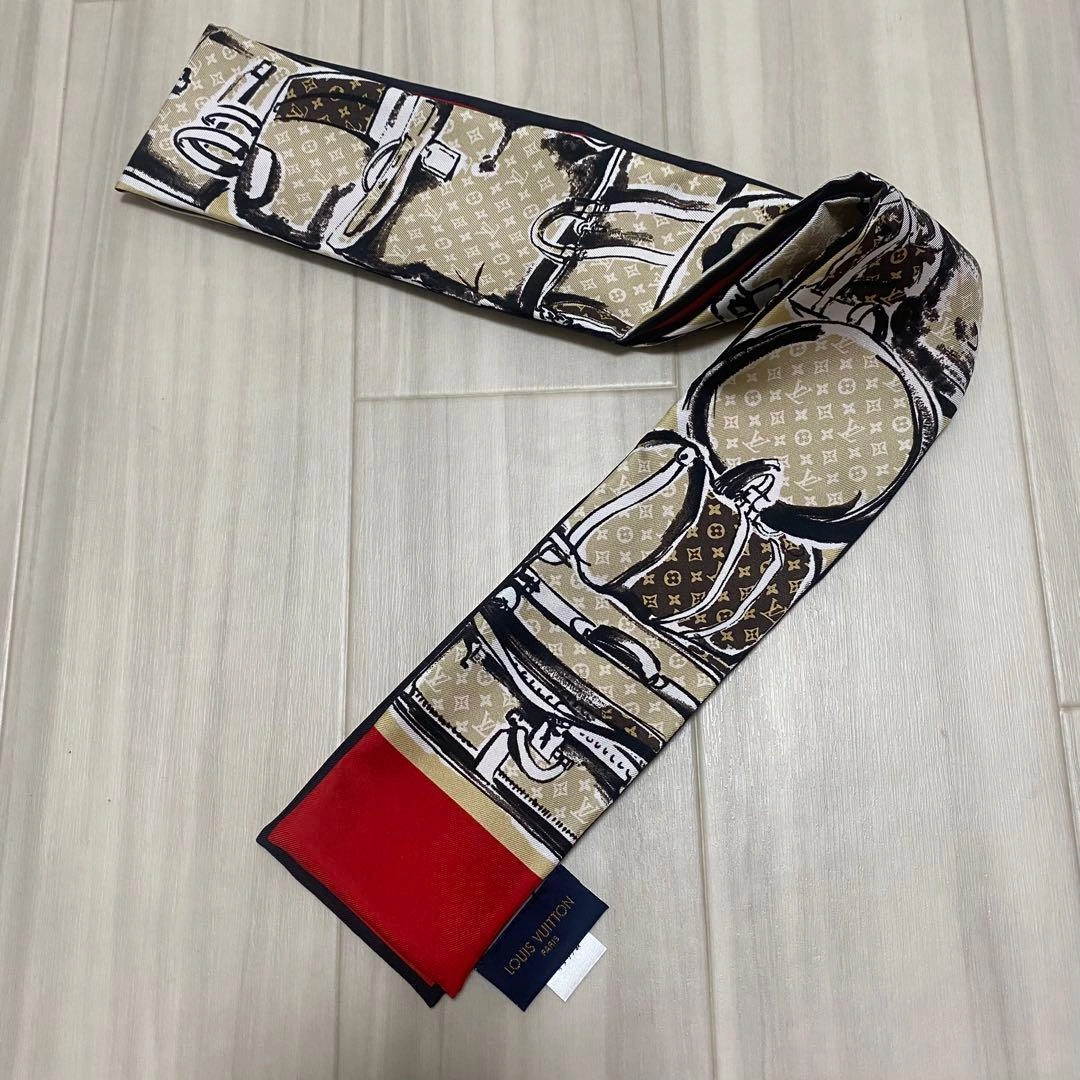 【新品】LOUIS VUITTON ルイヴィトン バンドートランク スカーフの写真3枚目