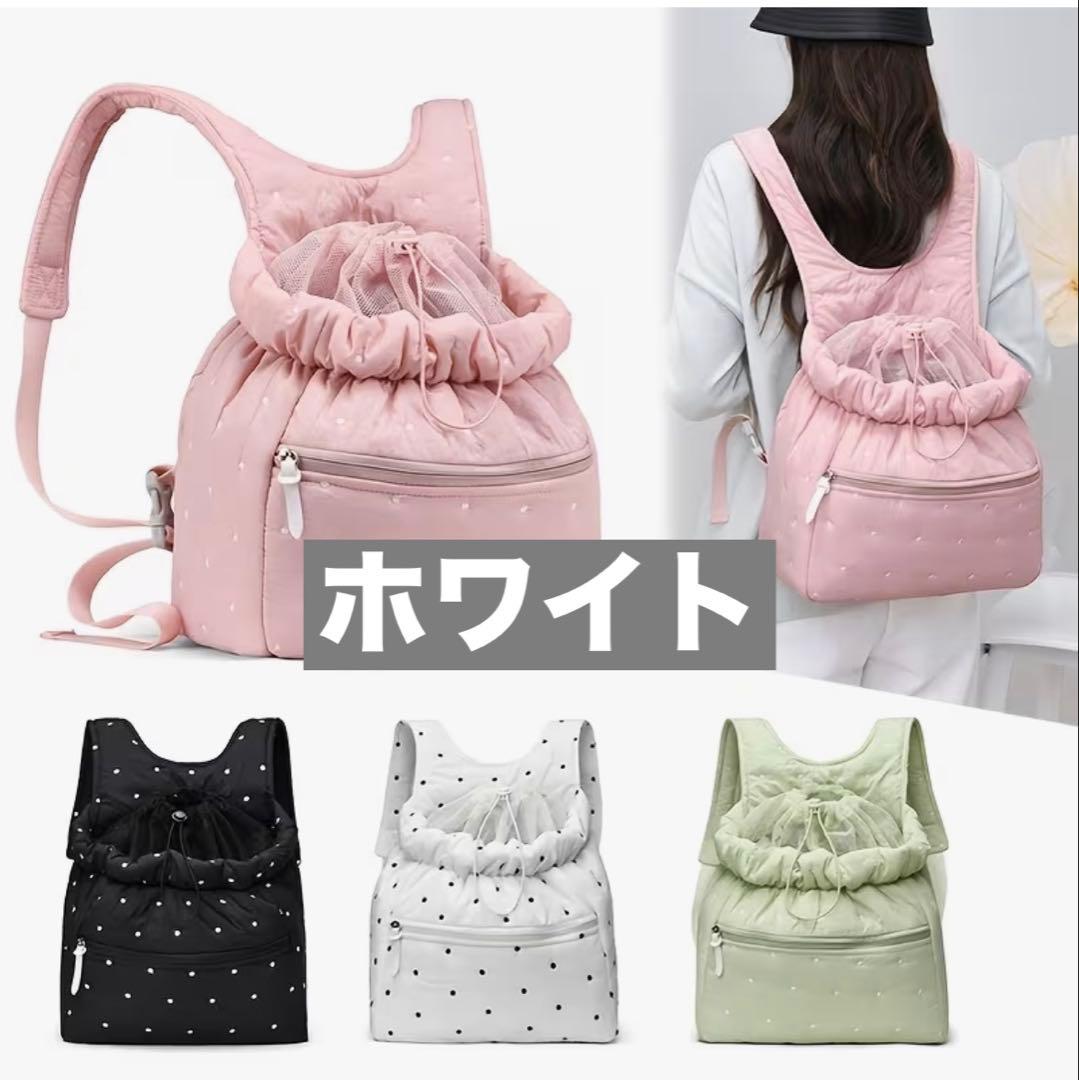 犬用 キャリーバッグ リュック ドット柄