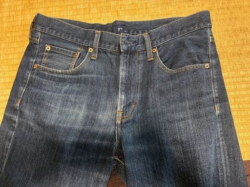 g.u. デニムパンツ インディゴ メンズ 32 ウエスト約88cm 股下約68cmの写真2枚目