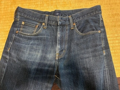 g.u. デニムパンツ インディゴ メンズ 32 ウエスト約88cm 股下約68cmの写真2枚目