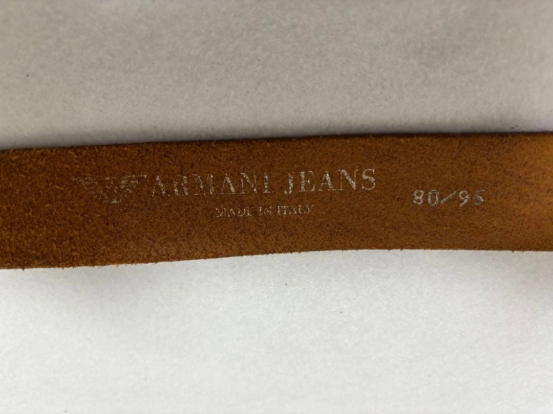 ARMANI JEANS レザーベルト ブラウンの写真4枚目