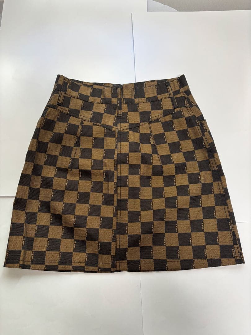 【美品】FENDI jeans フェンディ ブロックチェック ミニスカート 44の写真5枚目