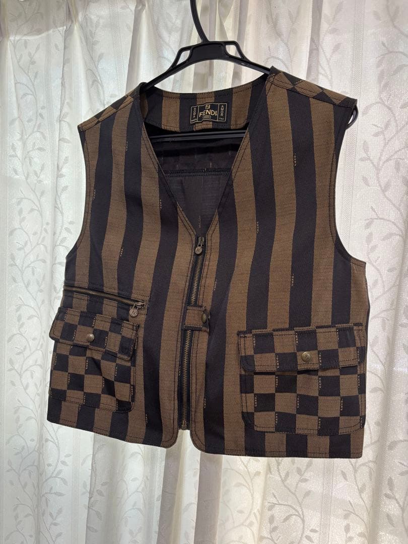 FENDI jeans ベスト ジレ ストライプ