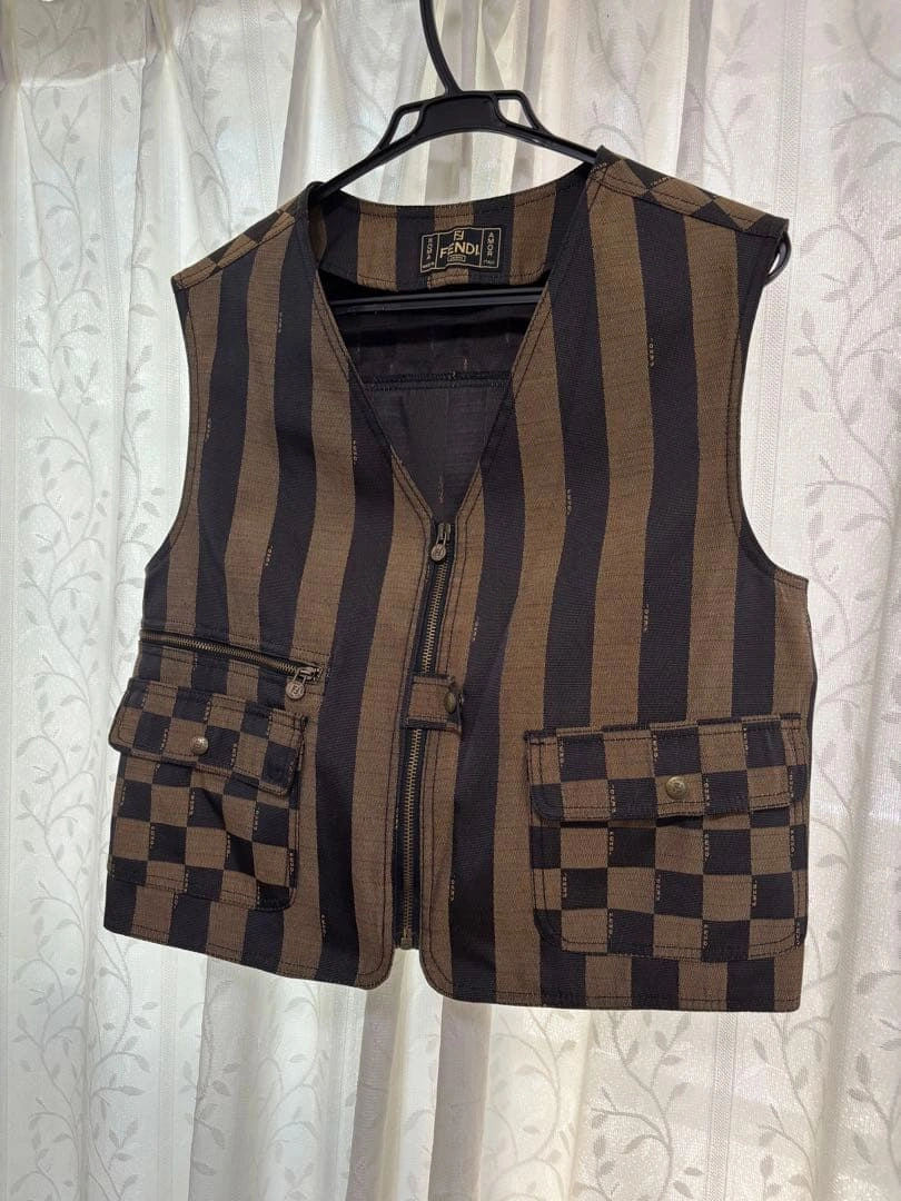 FENDI jeans ベスト ジレ ストライプ