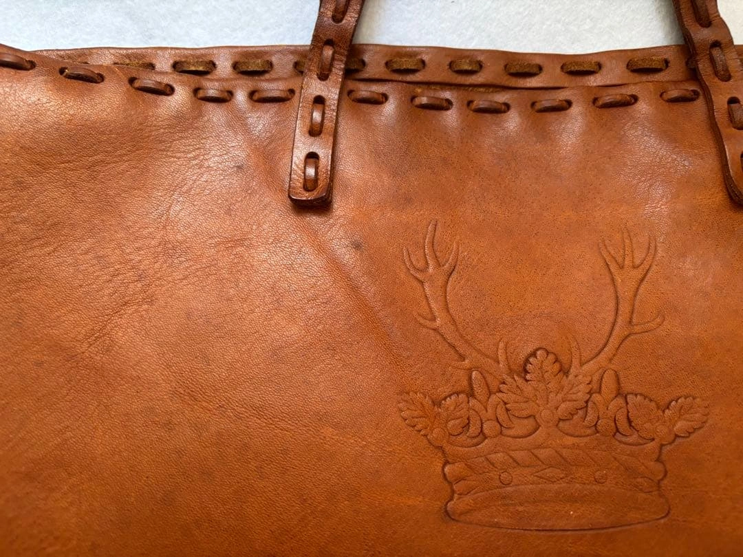 FENDI ヴィンテージレザートートバッグの写真4枚目
