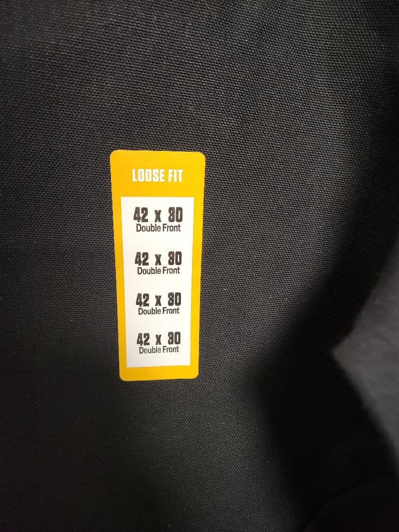 Carhartt B01 ダブルニー Work Pant 42x30 黒の写真4枚目
