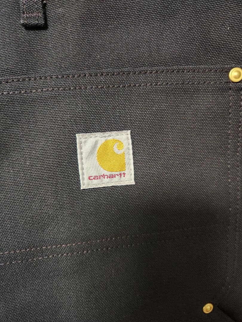 Carhartt B01 ダブルニー Work Pant 42x30 黒の写真5枚目