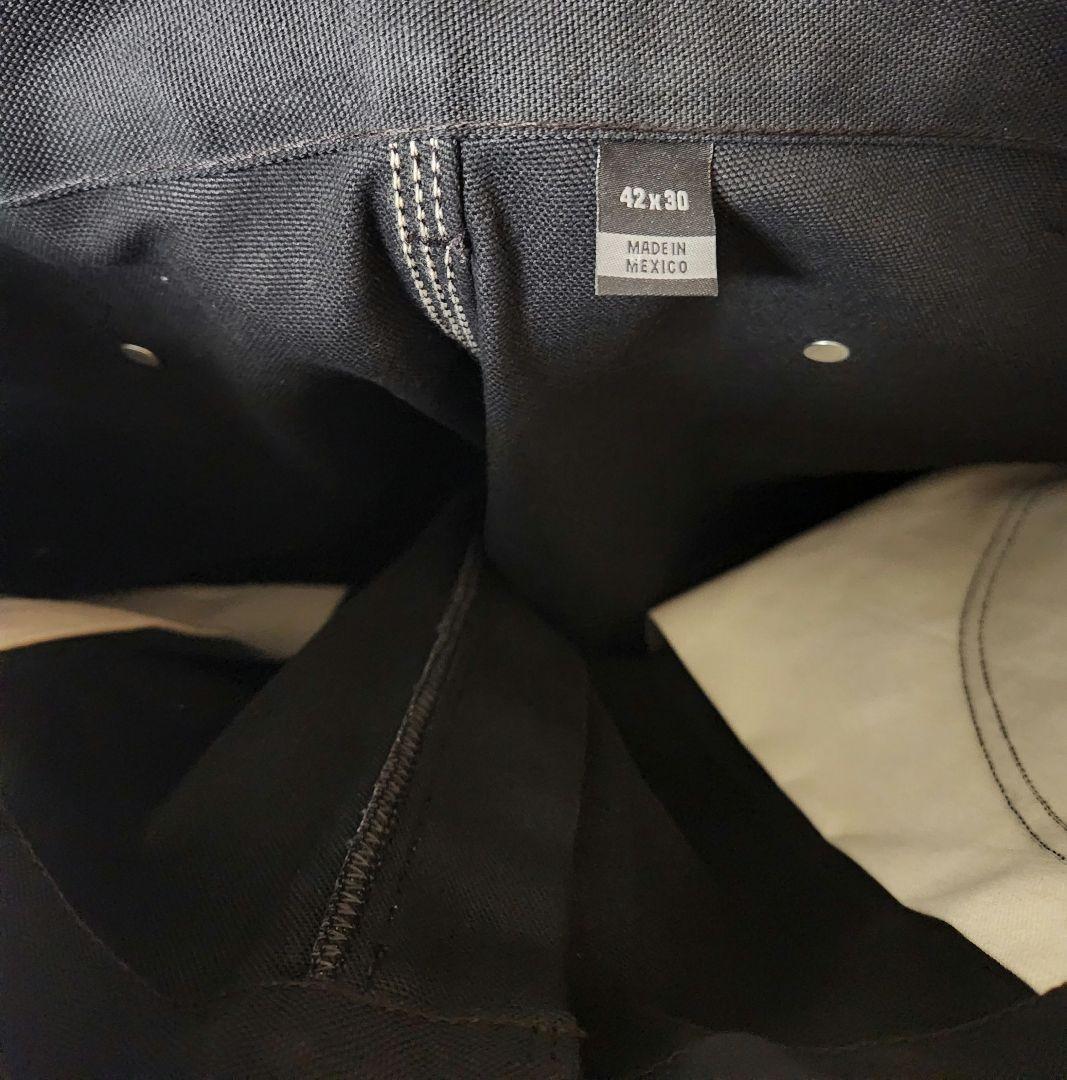 Carhartt B01 ダブルニー Work Pant 42x30 黒の写真6枚目
