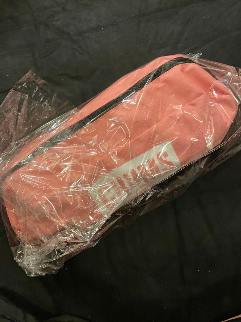 【希少・完売品】CHUMS パッカブルチェアロー ピンク／ミントの写真2枚目