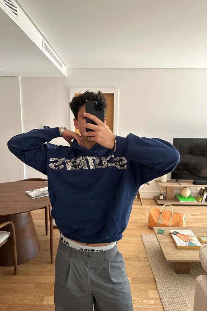 scuffers スカファー animal blue パーカー size mの写真7枚目