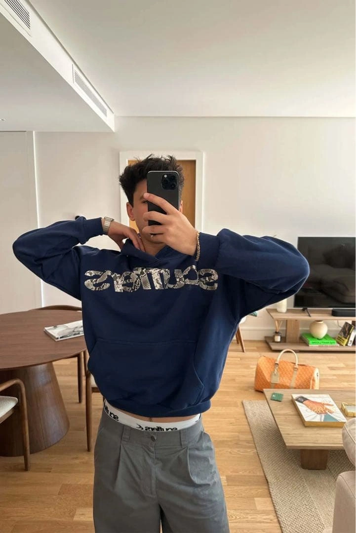 scuffers スカファー animal blue パーカー size mの写真7枚目
